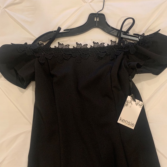 Kensie Scuba Off the Shoulder Dress NWT - Picture 9 of 11